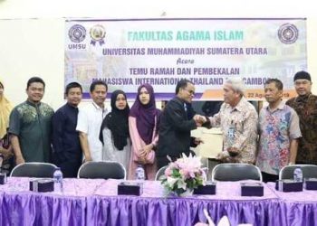 Sembilan Mahasiswa Thailand dan Kamboja Kuliah di UMSU