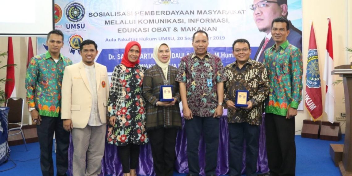 Gandeng UMSU dan BPOM, Pemuda Muhammadiyah Sumut Gelar Sosialisasi Pengawasan Obat dan Makanan