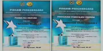 Selamat! Fakultas Hukum Terbaik di UMSU