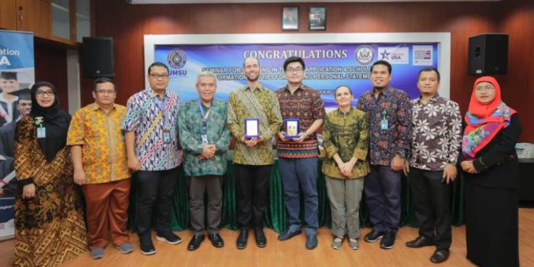 Gandeng Konsulat AS, FKIP UMSU Gelar Seminar Beasiswa Studi di Amerika