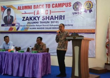 Alumni Back to Campus, Fakultas Hukum UMSU Hadirkan Zakky Shahri Ketua DPRD Deli Serdang