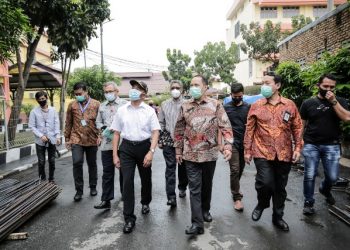 Menko PMK Muhadjir Effendy Tinjau Pembangunan Gedung Baru UMSU