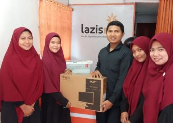 Kantor Layanan Lazismu Perumnas Medan II Terima Bantuan Komputer