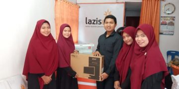 Kantor Layanan Lazismu Perumnas Medan II Terima Bantuan Komputer