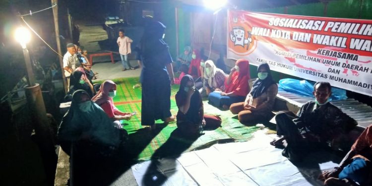 Gandeng FH UMSU, KPU Medan Laksanakan Sosialisasi Pilkada Serentak 2020 di Belawan