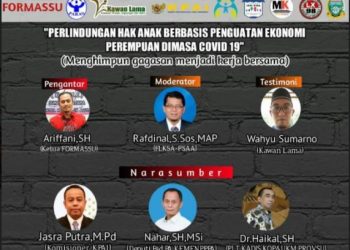 Kemen PPPA, KPAI, Dinkopsu dan FORMASSU Sepakat Perkuat Program Pemberdayaan Perempuan di Masa Pandemi