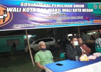 KPU Medan Bersama FH UMSU Gelar Sosialisasi Pilkada Serentak 2020 di Marelan