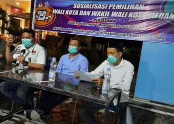 KPU Medan Bersama FH UMSU Sosialisasi Pilkada di Medan Timur