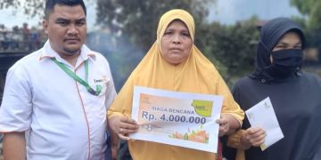 LazisMu Kota Langsa Santuni Korban Kebakaran