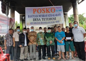PW Muhammadiyah Sumut Serahkan Bantuan kepada Korban Kebakaran di Nias