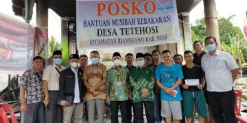 PW Muhammadiyah Sumut Serahkan Bantuan kepada Korban Kebakaran di Nias