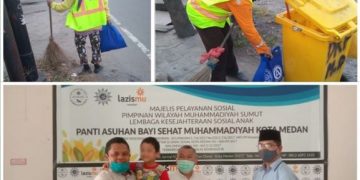 Milad Ke-49, FISIP UMSU Berbagi ke Panti Asuhan dan Penyapu Jalan