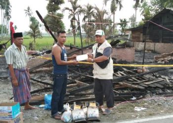 Lazismu Aceh Tenggara Bantu Korban Kebakaran