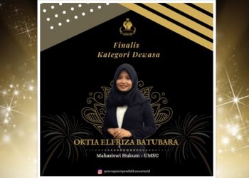 Oktia Elriza Batubara, Mahasiswi FH UMSU Lolos Jadi Finalis Pemilihan Putra Putri Pendidikan Sumut 2021