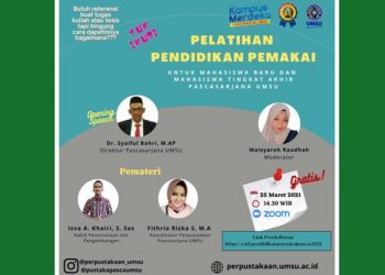 Pascasarjana UMSU Adakan Pelatihan Pendidikan Pemakai