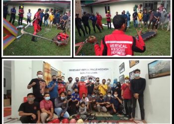 VRI Selenggarakan Pelatihan untuk Penyelamatan di Medan Sulit