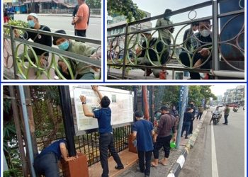 Jaga Cagar Budaya, P3KS Berkolaborasi dengan Management Cambridge Condominium Cat Jembatan Tjong Yong Hian