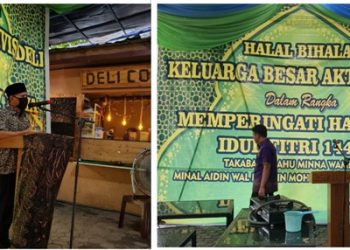 Halal Bil Halal Aktivis Deli, Shohib Sampaikan Konsep “Indonesia Tanpa Pengangguran”