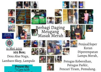 Circle of Share ‘n Care dan I Care Aceh Berbagi Daging Meugang Masak