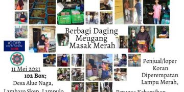 Circle of Share ‘n Care dan I Care Aceh Berbagi Daging Meugang Masak