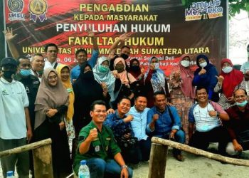 Fakultas Hukum UMSU Laksanakan Rangkaian Akhir Abdimas 2021 di Desa Paluh Sibaji