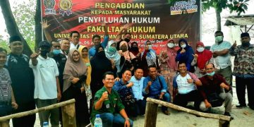 Fakultas Hukum UMSU Laksanakan Rangkaian Akhir Abdimas 2021 di Desa Paluh Sibaji