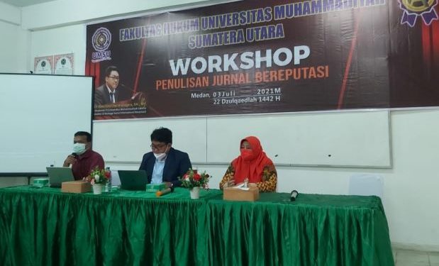 Fakultas Hukum UMSU Gelar Workshop Penulisan Jurnal Bereputasi