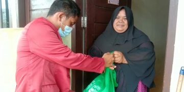 Dukung Penanggulangan Covid- 19, IMM Tapsel-Padangsidimpuan Salurkan Bantuan Sembako