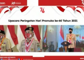 Pramuka UIN Raden Fatah Palembang Terima Lencana Teladan Nasional