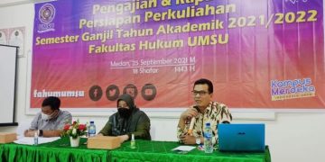 Jelang Semester Ganjil 2021/2022, Fakultas Hukum UMSU Gelar Pengajian dan Rapat Persiapan Perkuliahan
