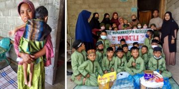 Halimah, Ibu Fakir dan Miliki Anak Cacat Terima Bantuan dari SDIT Muhammadiyah Manggeng