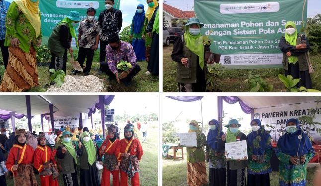 LLHPB PDA Gresik Serahkan Bibit Sayur dan Pohon kepada SMK Muhammadiyah 5 Panceng
