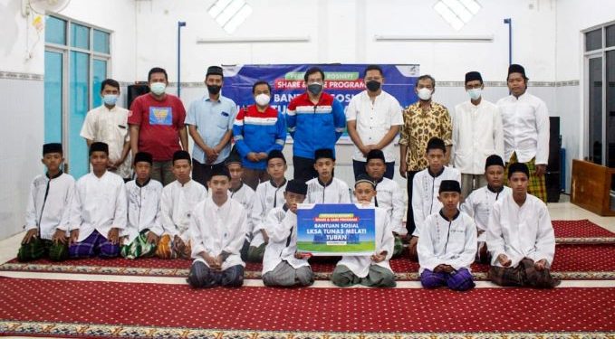 Pertamina Rosneft Santuni Anak Yatim di LKSA Tunas Melati Muhammadiyah Tuban