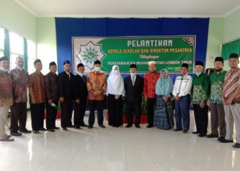 Ketua PWM NTB Lantik 2 Kepala Sekolah dan 2 Direktur MBS di Lombok Timur