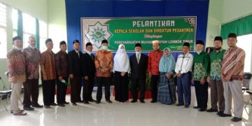 Ketua PWM NTB Lantik 2 Kepala Sekolah dan 2 Direktur MBS di Lombok Timur