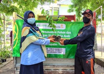 Tindak Lanjut Program Penanaman Pohon dan Sayur dengan Sistem Pola Asuh, PDA Tuban Salurkan Bibit, Pupuk dan Media Tanam