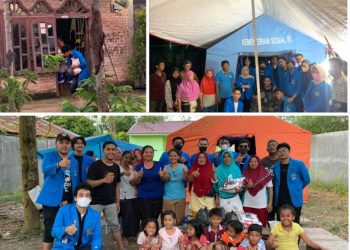 Mahasiswa Fakultas Hukum UMSU Salurkan Bantuan untuk Korban Banjir di Sei Rampah