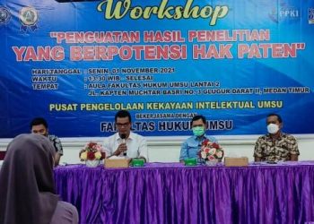 Fakultas Hukum dan PPKI UMSU Gelar Workshop “Penguatan Hasil Penelitian yang Berpotensi Hak Paten”