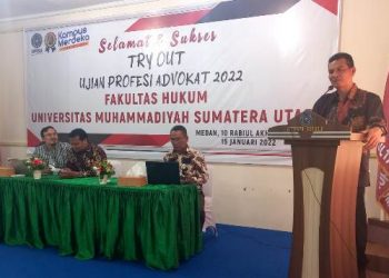 Fakultas Hukum UMSU Sukses Laksanakan Try out Ujian Profesi Advokat Tahun 2022