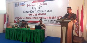 Fakultas Hukum UMSU Sukses Laksanakan Try out Ujian Profesi Advokat Tahun 2022