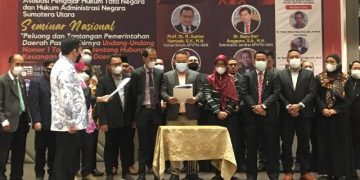 Dosen Fakultas Hukum UMSU Dr Eka NAM Sihombing Dilantik Sebagai Ketua APHTN-HAN Sumut