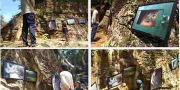 Pertama di Dunia, PFI Medan Gelar Pameran Foto di Tebing Batu
