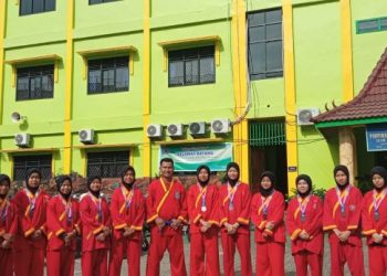 Kontingen Ma’had Izzatuna Putri Raih Prestasi Membanggakan di Kejurda Tapak Suci Pimda 024 Palembang