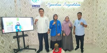 Mahasiswi Fakultas Hukum UMSU Juara 1 Kompetisi Debat Bahasa Indonesia Nasional Entritons 1.0 2022