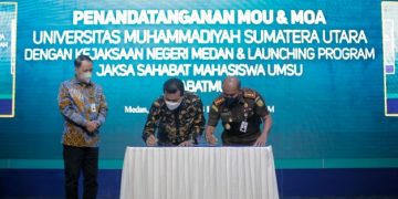 Perkuat Kerjasama, Fakultas Hukum UMSU dan Kejari Medan Launching Program “JabatMu”