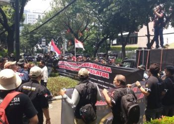 Geruduk Gedung Dewan Pers, Koalisi Wartawan Indonesia Bersatoe Sampaikan 4 Tuntutan