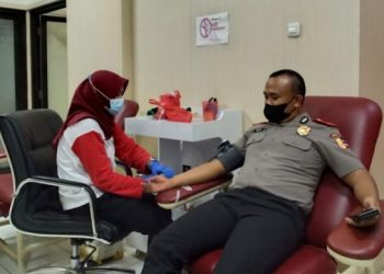 Serdik Sespimmen Polri Angkatan ke-62 Donor Darah Bantu Masyarakat