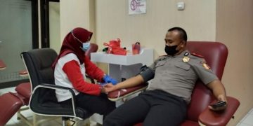 Serdik Sespimmen Polri Angkatan ke-62 Donor Darah Bantu Masyarakat