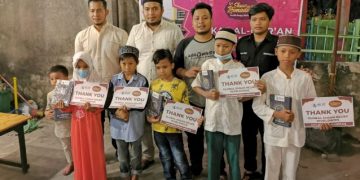 HMJ Kessos FISIP UMSU dan Global Ehsan RELIEF Bagikan 30 Al-Quran untuk Anak Yatim dan Piatu