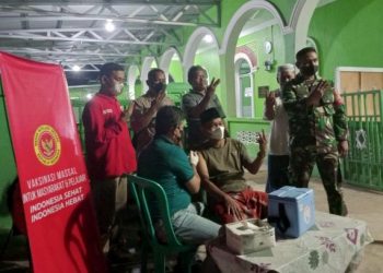 BIN Gelar Vaksinasi di Masjid Raya Batang Angkola Tapsel